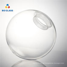 Hand blown G9 borosilicate glass ball pendant lamp cover with glass screw thread